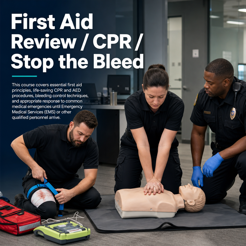 First Aid Review / CPR / Stop the Bleed