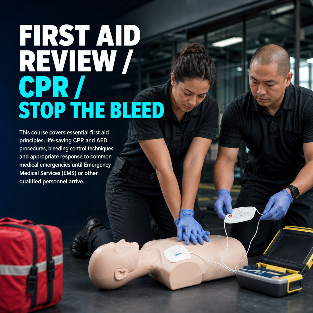 First Aid Review / CPR / Stop the Bleed
