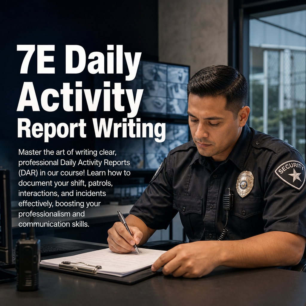 7E Daily Activity Report Writing