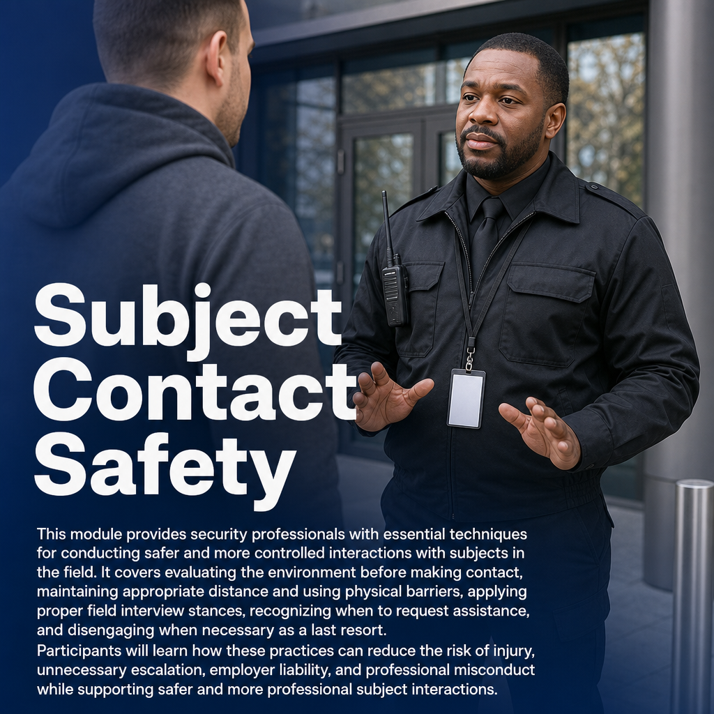 11B Subject Contact Safety