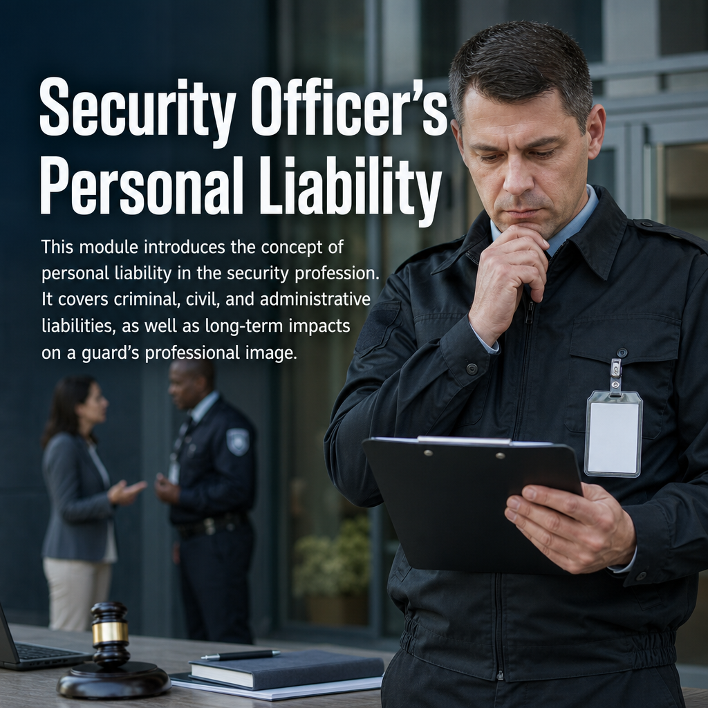 9D Security Officer's Personal Liability