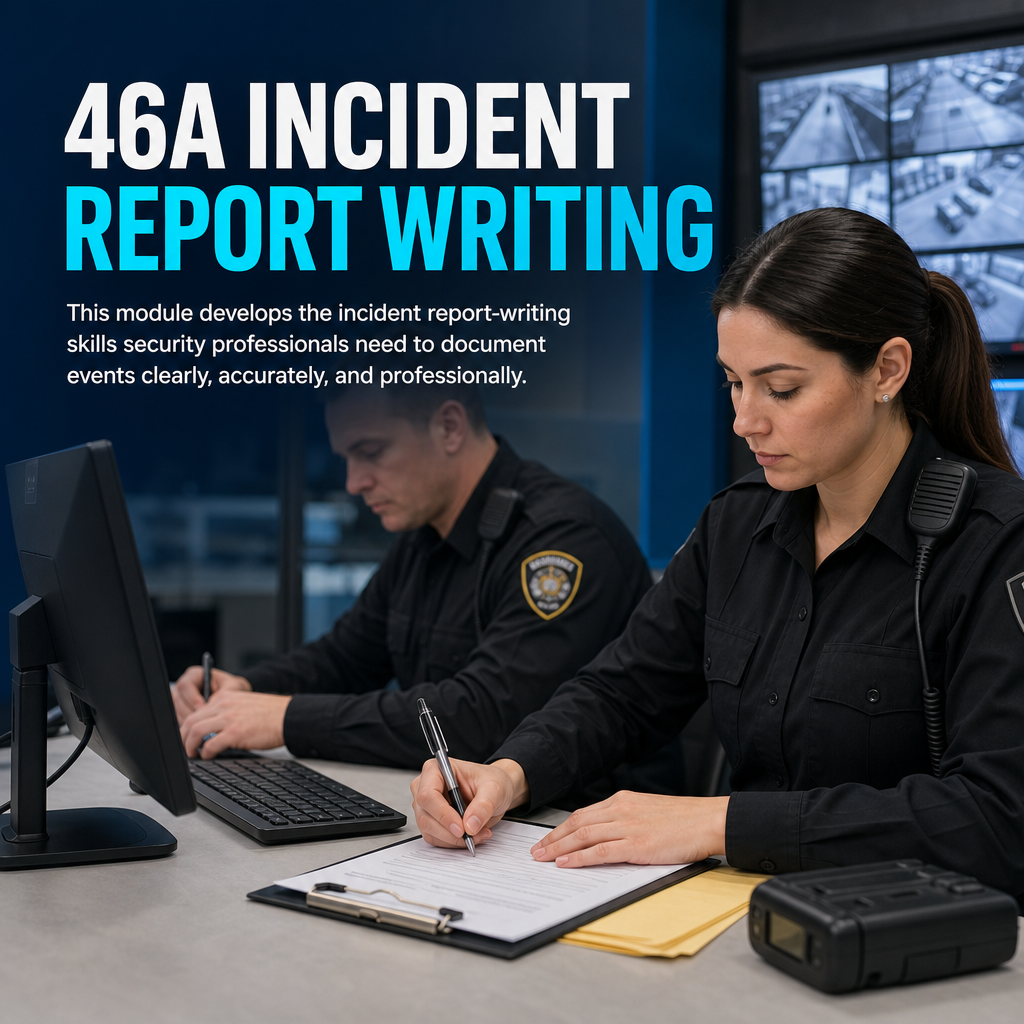46A Incident Report Writing