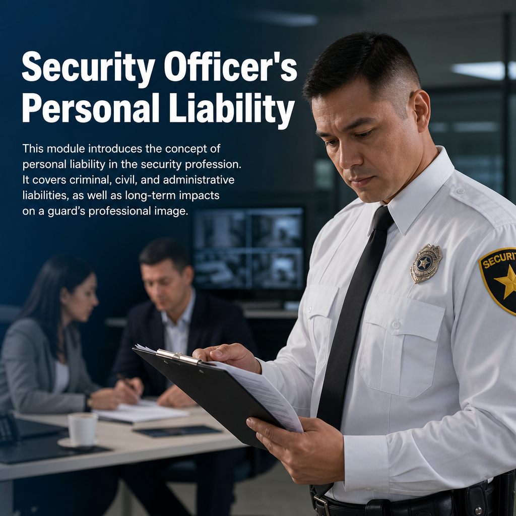 9D Security Officer's Personal Liability