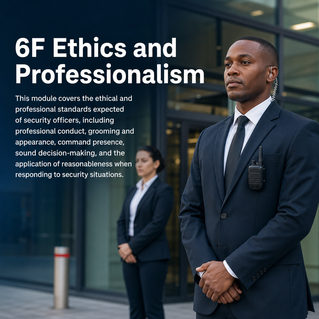 6F Ethics and Professionalism