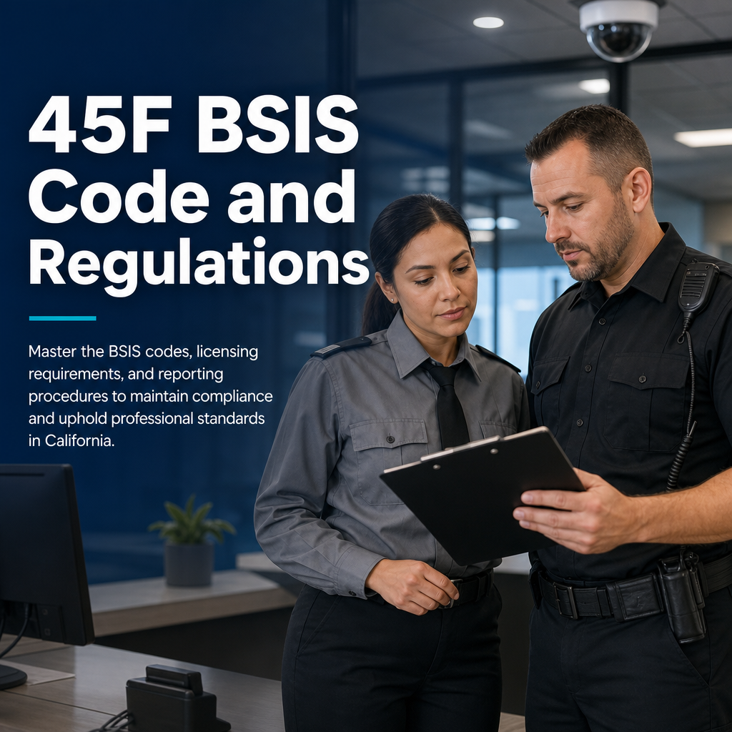 45F BSIS Code and Regulations