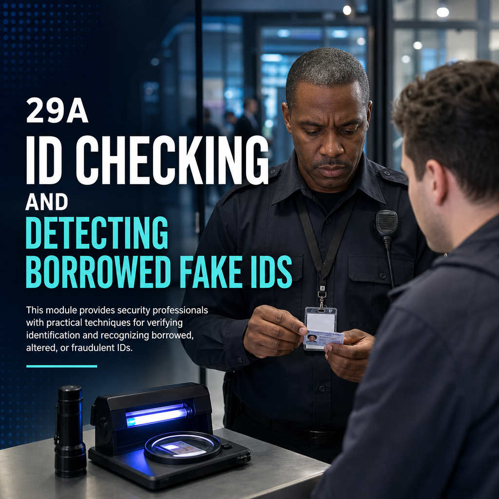 29A ID Checking and Detecting borrowed fake IDs