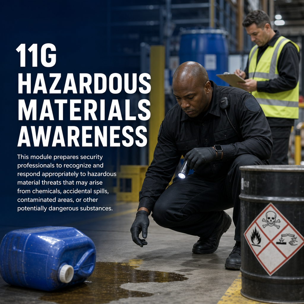 11G Hazardous Materials Awareness