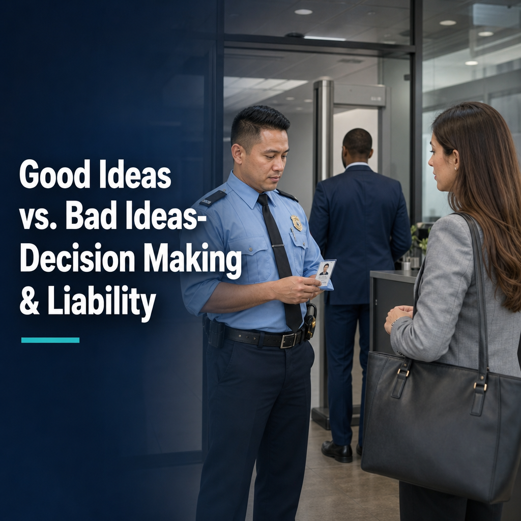 9C Good Ideas vs. Bad Ideas- Decision Making & Liability