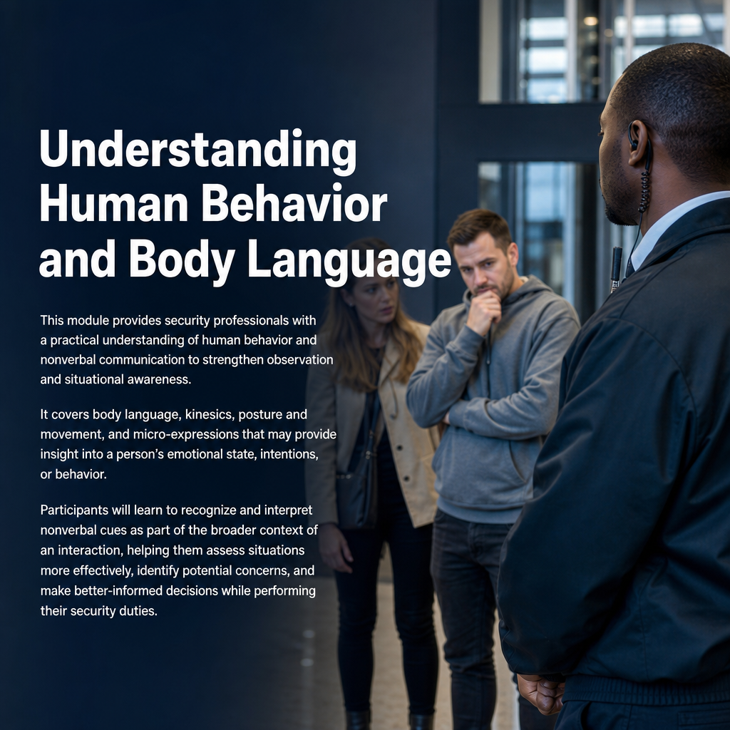 17B Understanding Human Behavior and Body Language