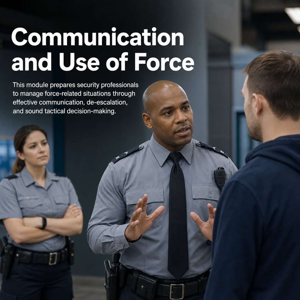 48B Communication and Use of Force