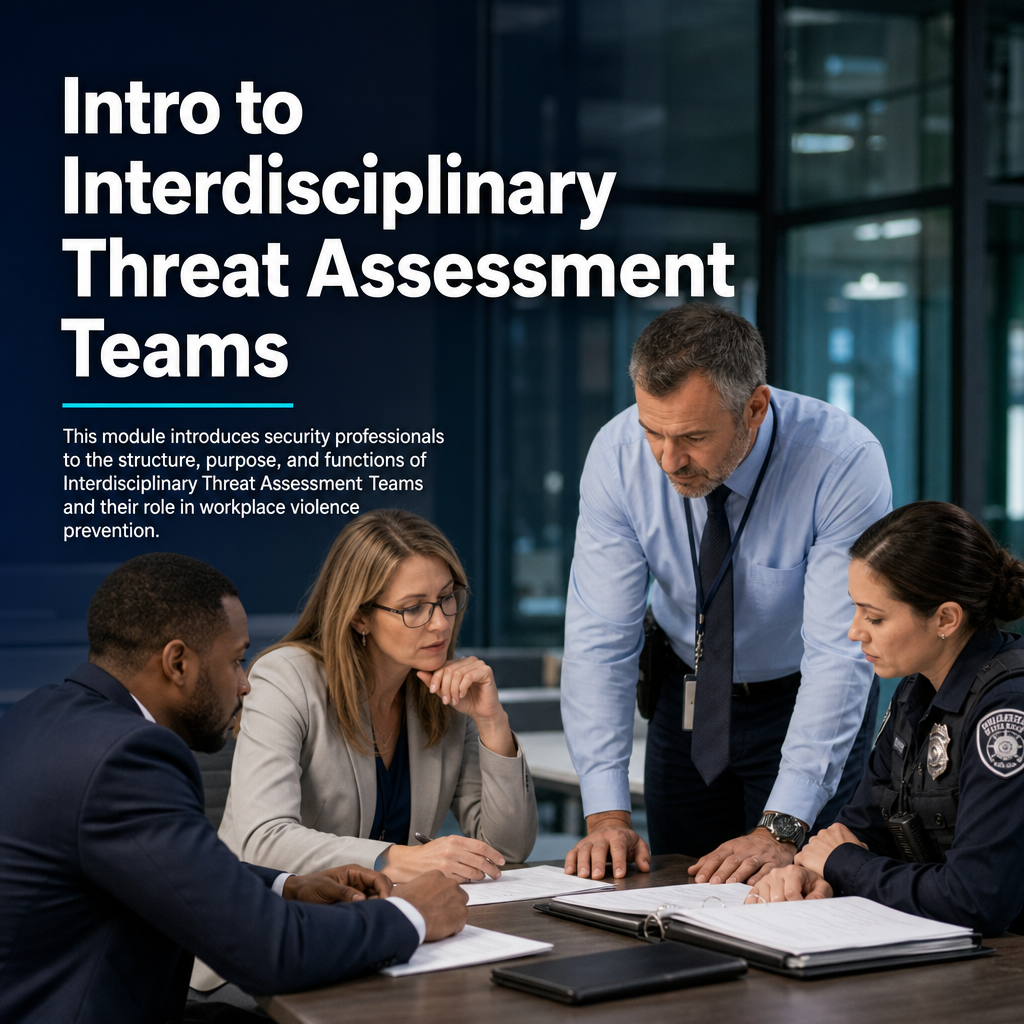 17G Intro to Interdisciplinary Threat Assessment Teams