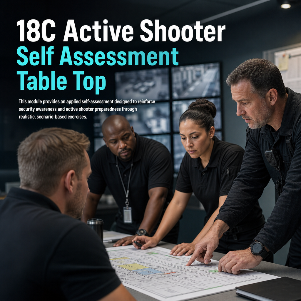 18C Active Shooter Self Assessment Table Top